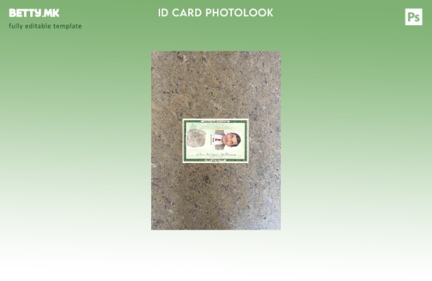 Модерен стил Шаблон за ID на Бразил ( ) photolook ПРЕДЕН шаблон